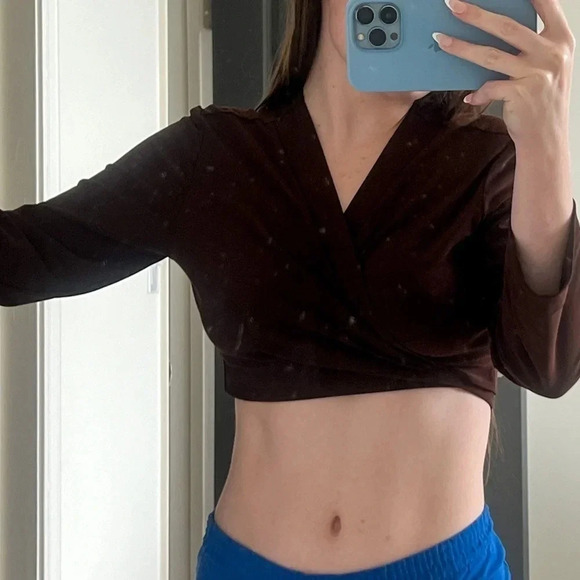 Vintage 90’s Brown Wrap Shrug - Picture 6 of 9